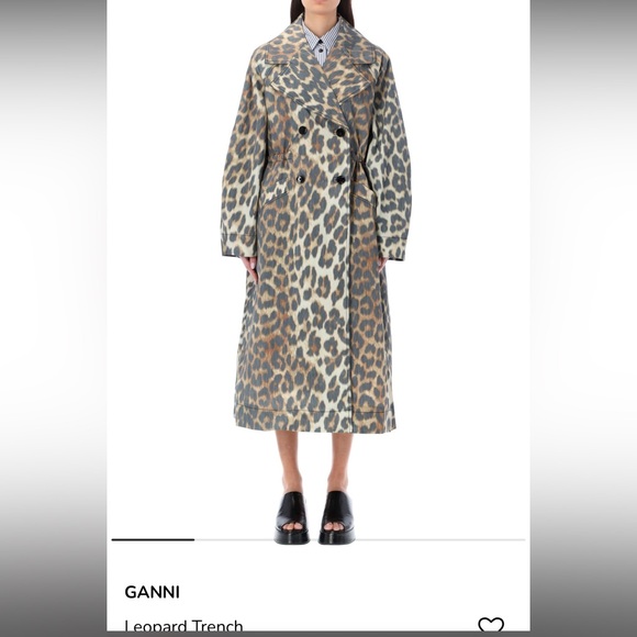 Ganni Jackets & Blazers - ISO!!!!! GANNI Leopard Trench Coat